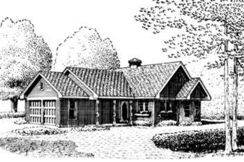 Architectural House Design - Cottage Exterior - Front Elevation Plan #410-164