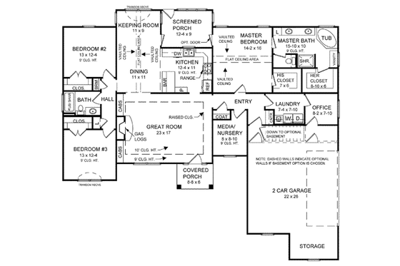 Floor Plan - Main Floor for Traditional House Plan #21-139 - 3 bed, 2 bath