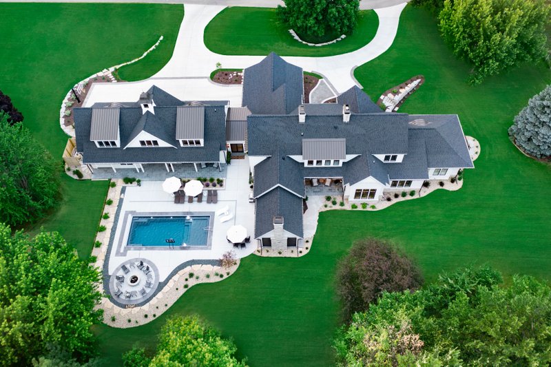 Dream House Plan - Exterior - Rear Elevation 1 for Farmhouse House Plan #928-407 - 6 bed, 4.5 bath