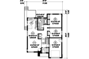 Contemporary Style House Plan - 2 Beds 1 Baths 1176 Sq/Ft Plan #25-4306 