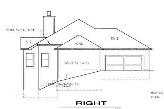 Exterior - Other Elevation for Traditional House Plan #6-165 - 3 bed, 2.5 bath