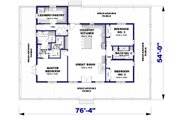 Country Style House Plan - 3 Beds 2 Baths 2090 Sq/Ft Plan #44-266 