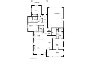 Floor Plan - Main Floor for Craftsman House Plan #895-98 - 3 bed, 2 bath