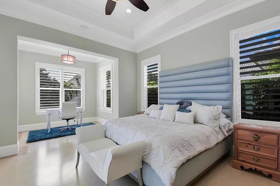Interior - Master Bedroom 1 for Beach House Plan #548-20 - 4 bed, 4.5 bath