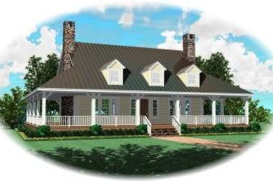 Exterior - Other Elevation 2 for Country House Plan #81-1410 - 3 bed, 2.5 bath