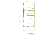 Traditional Style House Plan - 1 Beds 1 Baths 625 Sq/Ft Plan #1106-25 