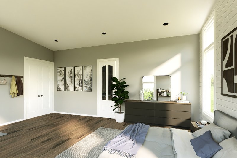 House Blueprint - Interior - Master Bedroom 1 for Barndominium House Plan #1064-455 - 3 bed, 2.5 bath