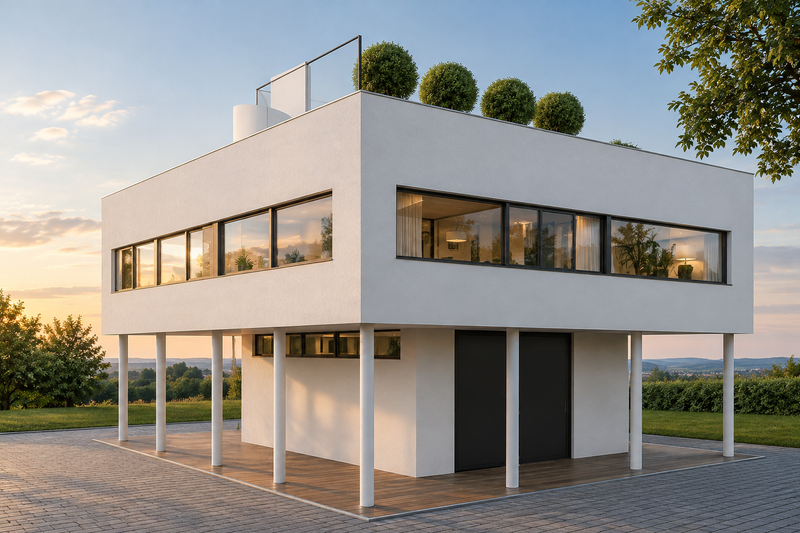 House Design - Exterior - Rear Elevation 1 for Modern House Plan #542-17 - 3 bed, 3 bath