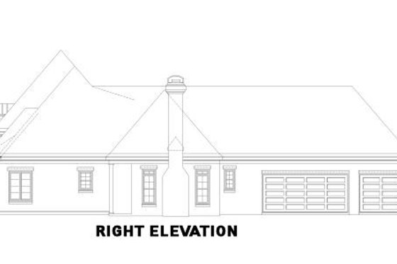 Exterior - Other Elevation 1 for Colonial House Plan #81-1655 - 5 bed, 4 bath