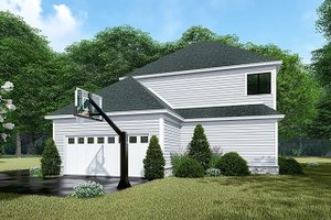 Exterior - Rear Elevation for Country House Plan #923-143 - 3 bed, 3 bath