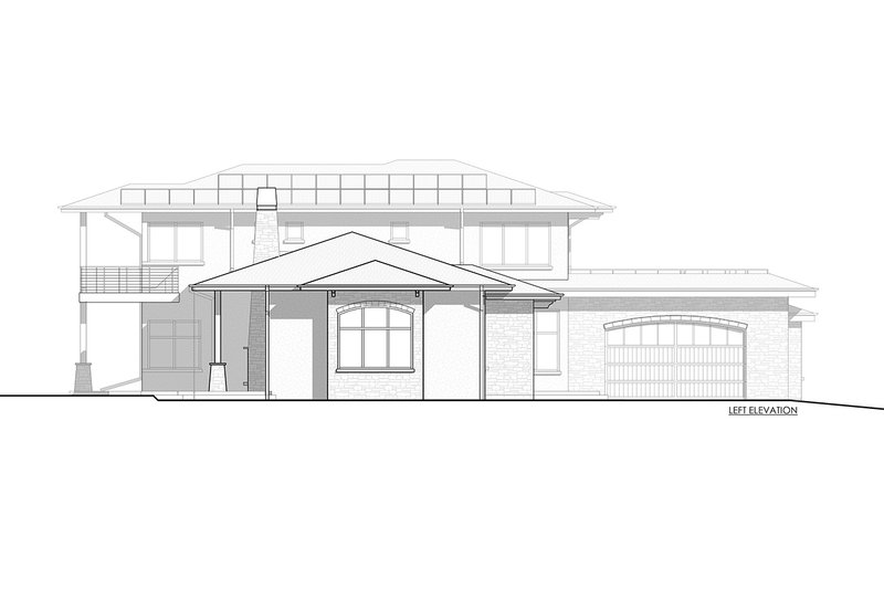 Dream House Plan - Left Side Elevation