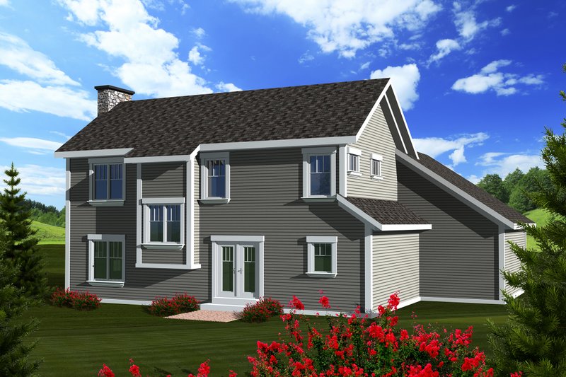 Dream House Plan - Exterior - Rear Elevation for Craftsman House Plan #70-1133 - 3 bed, 2.5 bath