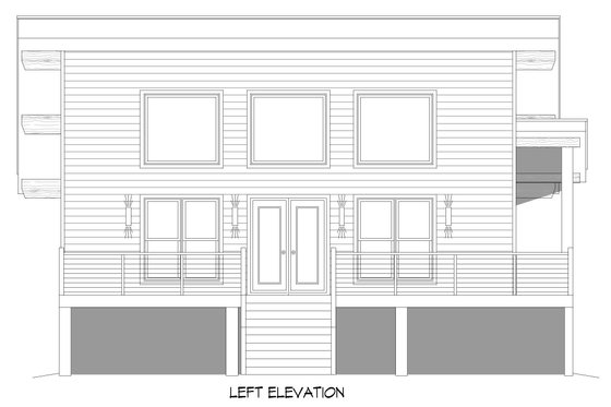 Exterior - Other Elevation for Contemporary House Plan #932-516 - 2 bed, 1 bath