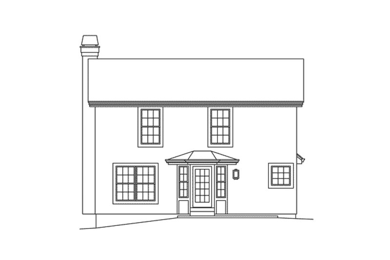 Dream House Plan - Exterior - Rear Elevation for Traditional House Plan #57-693 - 3 bed, 2.5 bath