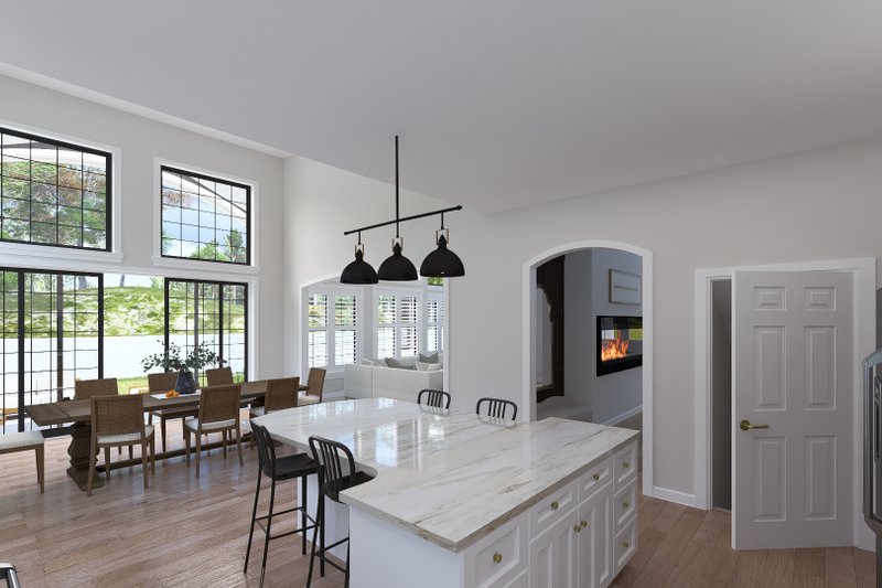 House Blueprint - Interior - Kitchen 2 for Craftsman House Plan #1060-477 - 3 bed, 3.5 bath