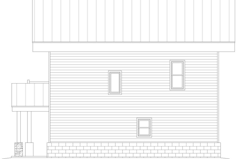 House Plan Design - Exterior - Rear Elevation for Contemporary House Plan #932-779 - 3 bed, 2 bath