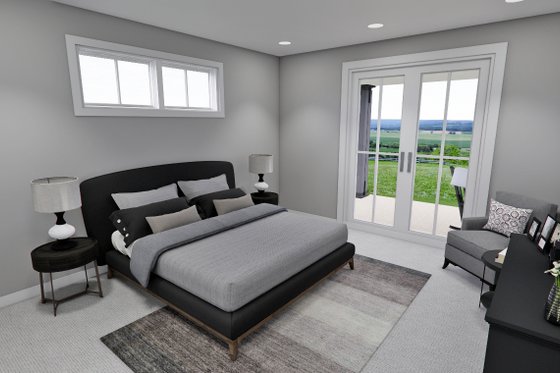 Interior - Master Bedroom for Craftsman House Plan #51-1300 - 3 bed, 3.5 bath