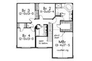 European Style House Plan - 4 Beds 2.5 Baths 2521 Sq/Ft Plan #57-176 