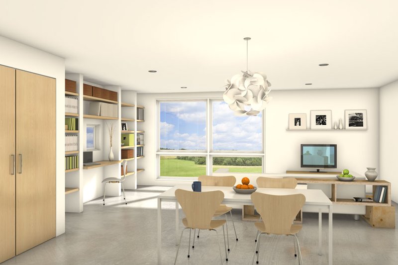 House Design - Interior - Other 1 for Modern House Plan #497-59 - 2 bed, 1 bath