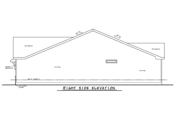Exterior - Front Elevation 3 for Craftsman House Plan #20-2405 - 2 bed, 2 bath