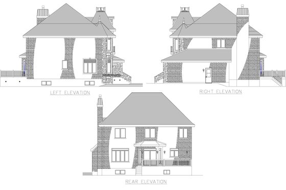 Exterior - Other Elevation for Cottage House Plan #138-385 - 4 bed, 2.5 bath