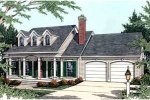 Farmhouse Exterior - Front Elevation Plan #406-236