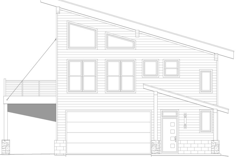 House Design - Exterior - Other Elevation 1 for Country House Plan #932-1276 - 3 bed, 2 bath