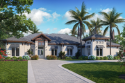 Beach Style House Plan - 4 Beds 4.5 Baths 6541 Sq/Ft Plan #1083-2 