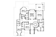 European Style House Plan - 5 Beds 4.5 Baths 5001 Sq/Ft Plan #411-377 