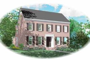 Colonial Exterior - Front Elevation Plan #81-363