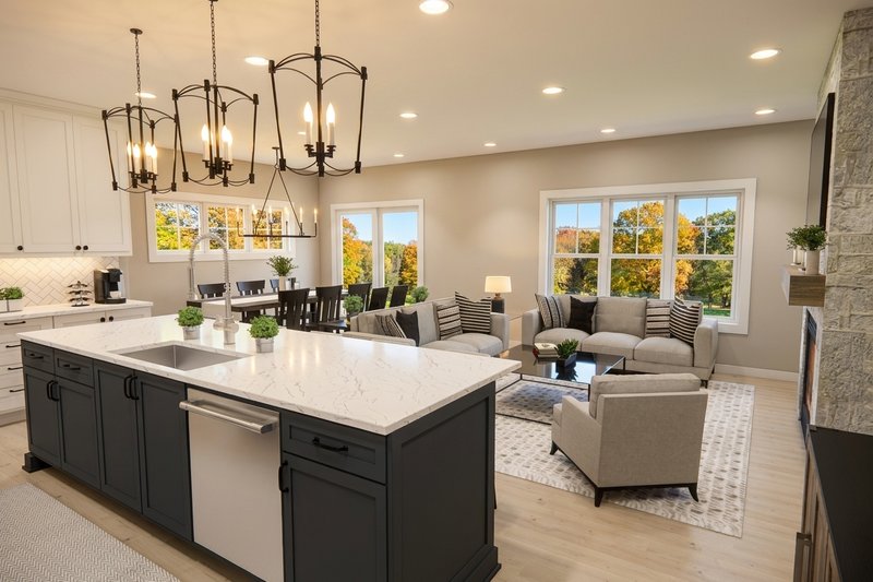 House Design - Interior - Kitchen 1 for Craftsman House Plan #51-1515 - 3 bed, 2.5 bath