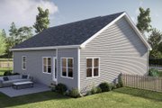 Traditional Style House Plan - 3 Beds 2 Baths 1289 Sq/Ft Plan #455-728 Exterior 