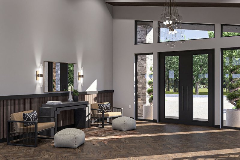 House Design - Interior - Entry for Modern House Plan #455-392 - 2 bed, 2 bath