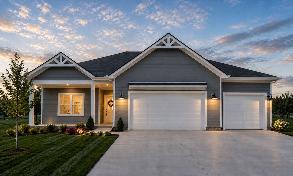 Exterior - Front Elevation 2 for Farmhouse House Plan #20-2351 - 3 bed, 3 bath