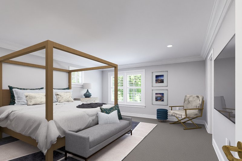 House Design - Interior - Master Bedroom for Craftsman House Plan #1060-215 - 4 bed, 2.5 bath