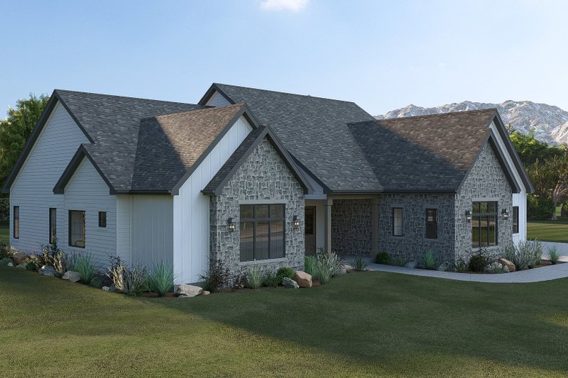 House Blueprint - Exterior - Other Elevation 2 for Farmhouse House Plan #455-770 - 4 bed, 4.5 bath