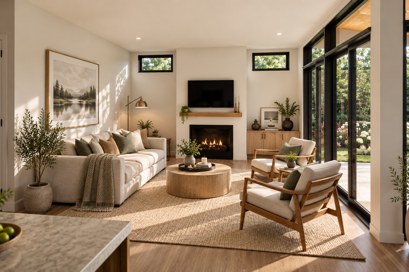 Home Plan - Interior - Family Room 1 for Contemporary House Plan #48-1235 - 3 bed, 2 bath