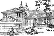 Traditional Style House Plan - 3 Beds 2.5 Baths 1852 Sq/Ft Plan #18-9241 