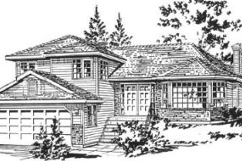 Architectural House Design - Traditional Exterior - Front Elevation Plan #18-9241