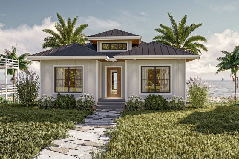 Home Plan - Modern Exterior - Front Elevation Plan #455-548
