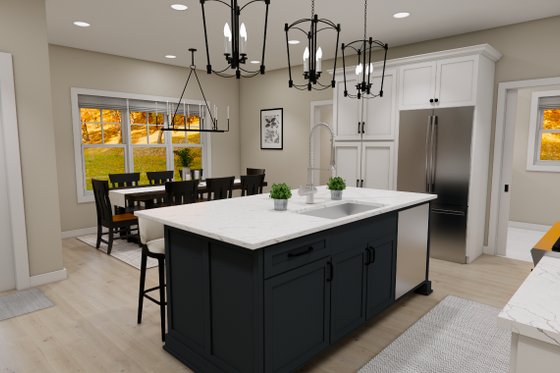 Interior - Kitchen 1 for Craftsman House Plan #51-1362 - 4 bed, 3.5 bath
