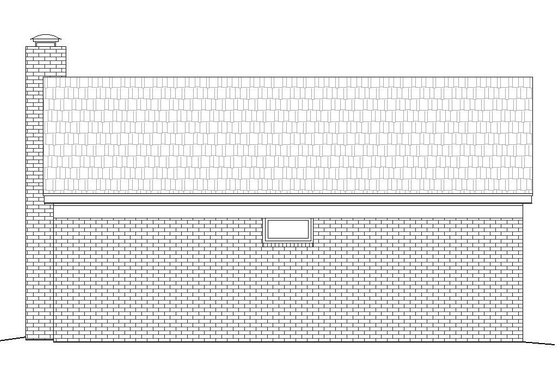 Exterior - Rear Elevation for Country House Plan #932-135, 0.5 bath