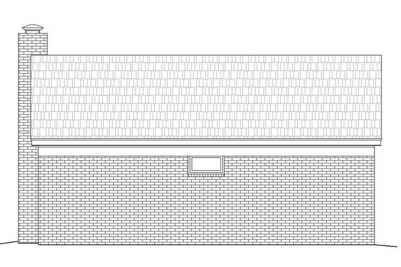 Architectural House Design - Exterior - Rear Elevation for Country House Plan #932-135, 0.5 bath