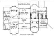 European Style House Plan - 6 Beds 6.5 Baths 3798 Sq/Ft Plan #117-537 