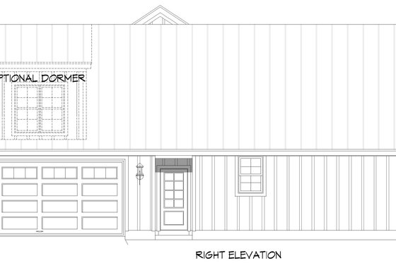 Exterior - Other Elevation 1 for Farmhouse House Plan #932-1206 - 3 bed, 3 bath
