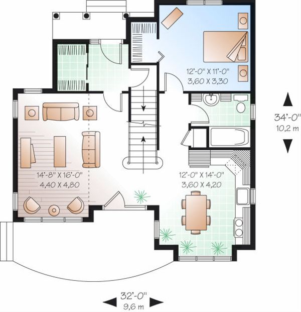 House Design - Farmhouse Floor Plan - Main Floor Plan #23-852