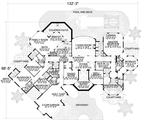 European Floor Plan - Main Floor Plan #420-125