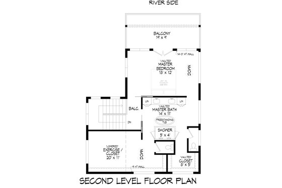 Floor Plan - Upper Floor for Modern House Plan #932-719 - 4 bed, 3 bath