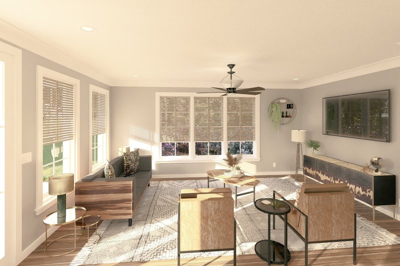 Home Plan - Interior - Family Room for Country House Plan #44-267 - 2 bed, 2 bath