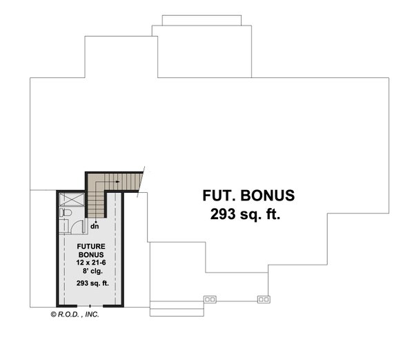 House Blueprint - Traditional Floor Plan - Upper Floor Plan #51-1219